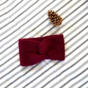 Forever 21 Burgundy Knit Ear/Headband Warmer